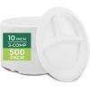 10 Inch  3-Compartment  500 Pack