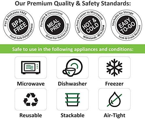 imageFreshware Food Storage Containers 50 Set 16 oz Plastic Deli Containers with Lids Slime Soup Meal Prep Containers BPA Free Stackable Leakproof MicrowaveDishwasherFreezer Safe16 oz 36 Set