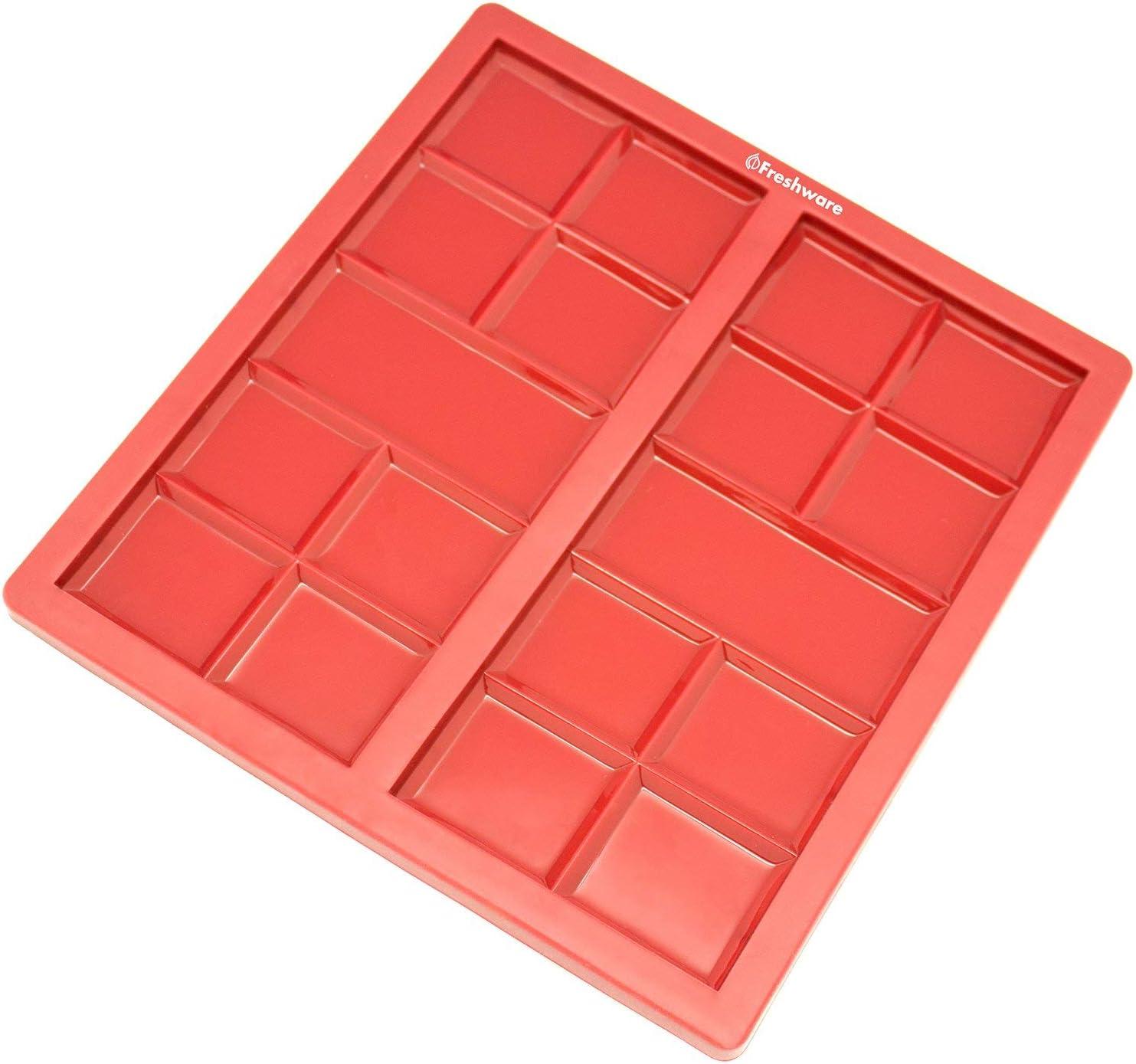 imageFreshware 12Cavity Petite Silicone Mold for Soap Bread Loaf Muffin Brownie Cornbread Cheesecake Pudding and MoreBreak Apart