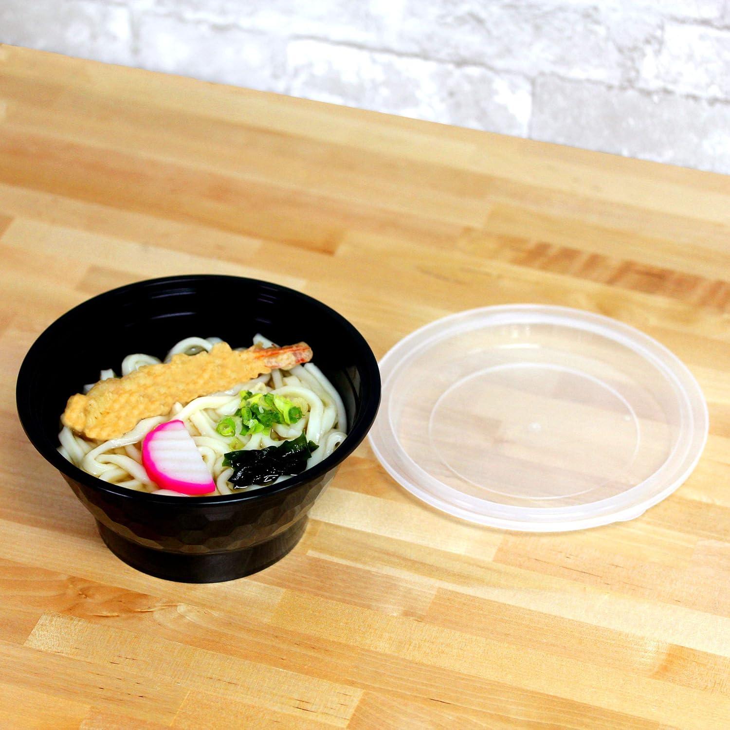 imageFreshware Meal Prep Containers 10 Pack Bento Box Food Storage Containers Plastic Bowls with Lids for Soup and Salad BPA Free Stackable Lunch Boxes MicrowaveDishwasherFreezer Safe 42 oz