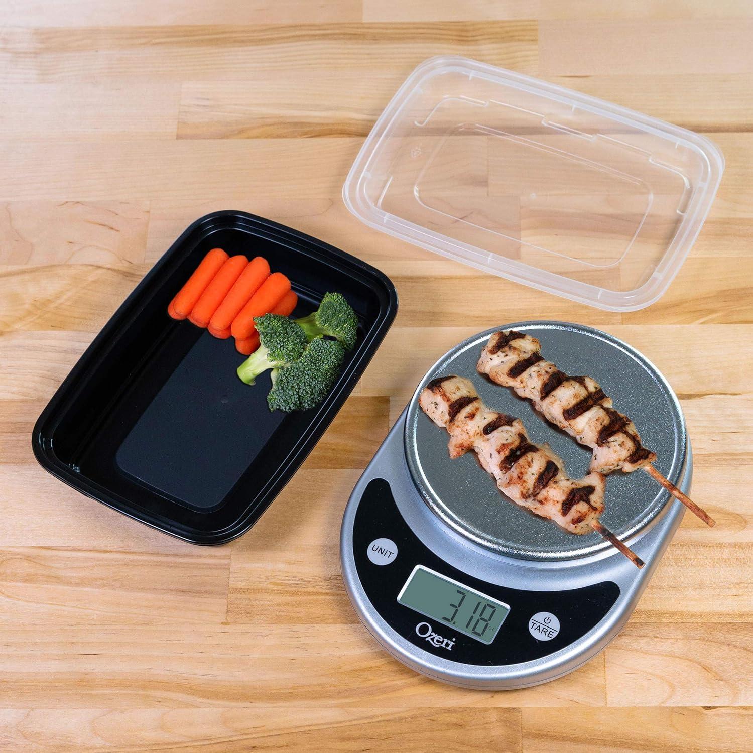 imageFreshware Meal Prep Containers 150 Pack 1 Compartment with Lids Food Storage Containers Bento Box BPA Free Stackable MicrowaveDishwasherFreezer Safe 24 oz1COMP28OZ