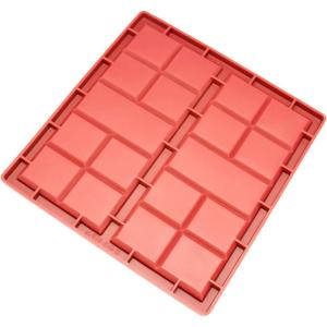 Freshware 12-Cavity Petite Silicone Mold for Soap, Bread, Loaf, Muffin, Brownie, Cornbread, Cheesecake, Pudding, and More(Break Apart)