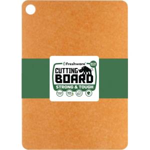 Freshware Wood Cutting Boards for Kitchen, Dishwasher Safe, Medium 12″ x 9″ and Large, 15″ x 11.25″, Set of 2, Black(15″ x 11.25″ [No Groove] [Natural])